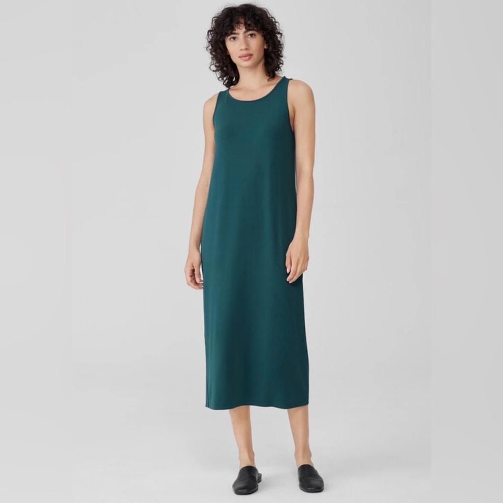 Eileen Fisher Stretch Jersey Knit Tank Dress
Slim Fit, Full Length, Small NWT